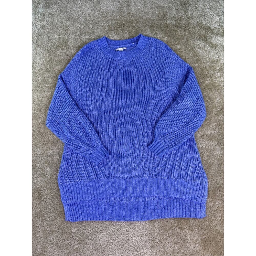 American Eagle Loose Knit Sweater Women's Blue Size Small S D689